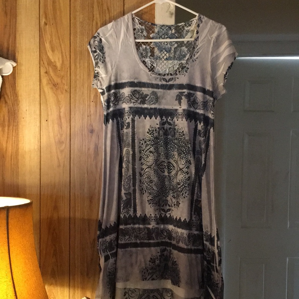 Vintage girl hi low dress
